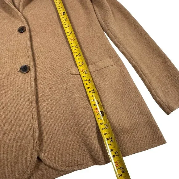 J. Crew Schoolboy Sweater Blazer Camel Sz S Preppy Heritage Minimalist Chic - Picture 11 of 14